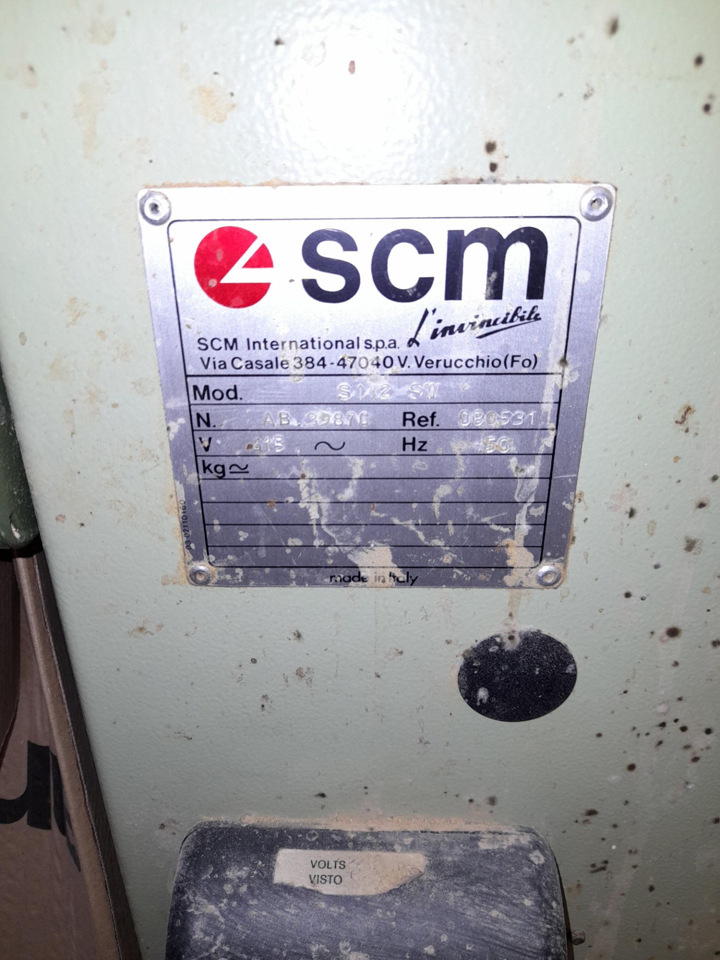 SCM SI12 SW table saw, Serial Number AB 39870, Ref - Image 4 of 4