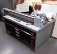 Horizontal belt linisher, approx. 1800mm mounted o