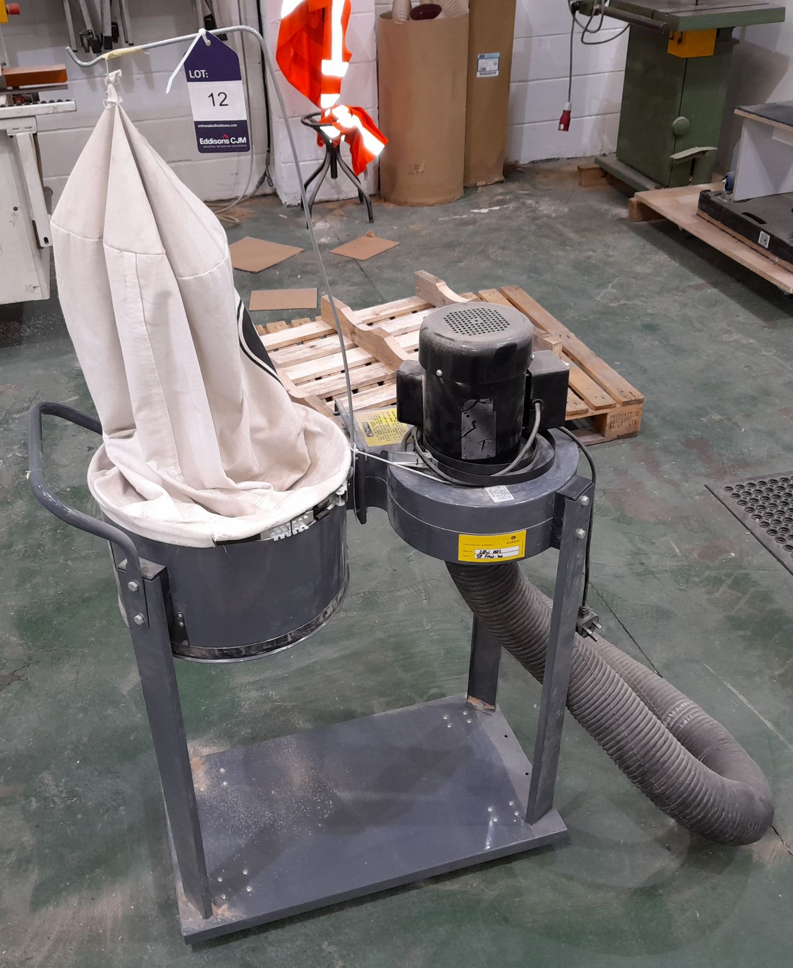 Mobile twin bag dust extractor, model 01952, Seria