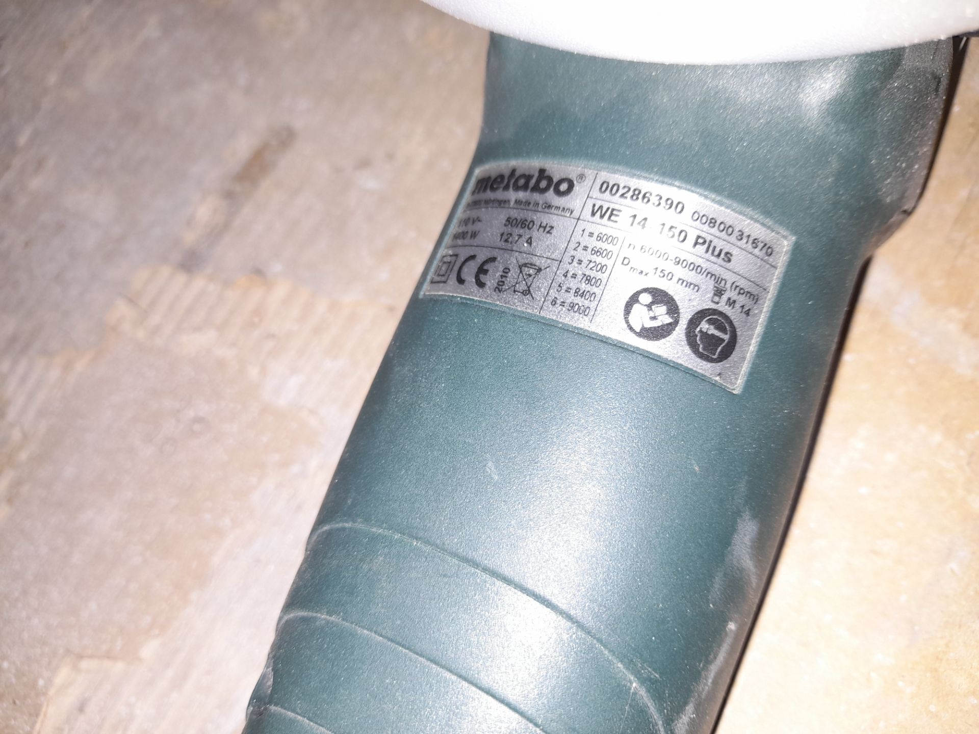 Metabo WE14-150 Plus grinder, 110v - Image 3 of 3