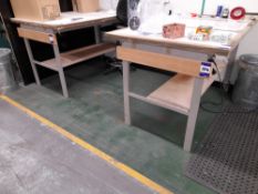 2 x Various assembly benches