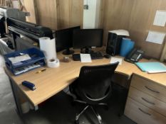 3 various office desks, chairs and pedestals- Located in Uxbridge