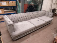 A Very Wide 'Three-Seater' Button Backed Sofa