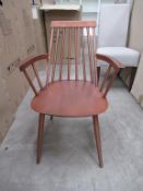 Approx 8x Copper Painted Spindle Back Armchairs