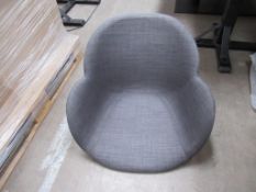 4x Shoreditch Arm Chairs in Grey - no bases