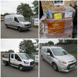 Ford Transit Tipper, Ford Transit Panel Van, VW Crafter Van and a Range of Roofing Equipment