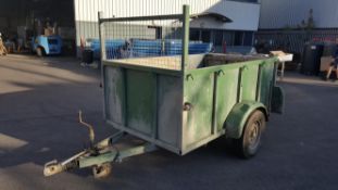 SCOTT V674 single axle rear loading trailer