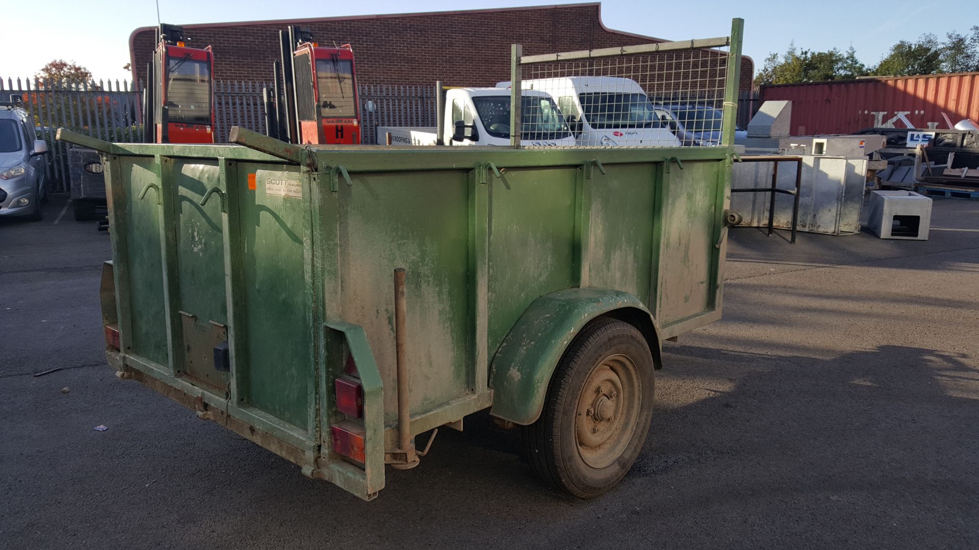 SCOTT V674 single axle rear loading trailer - Image 4 of 11