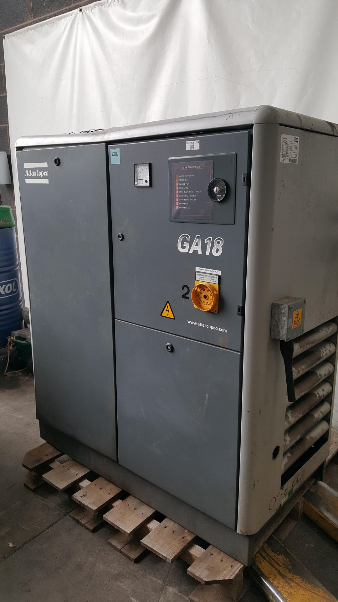 ATLAS COPCO GA18 Compressor - Image 3 of 6