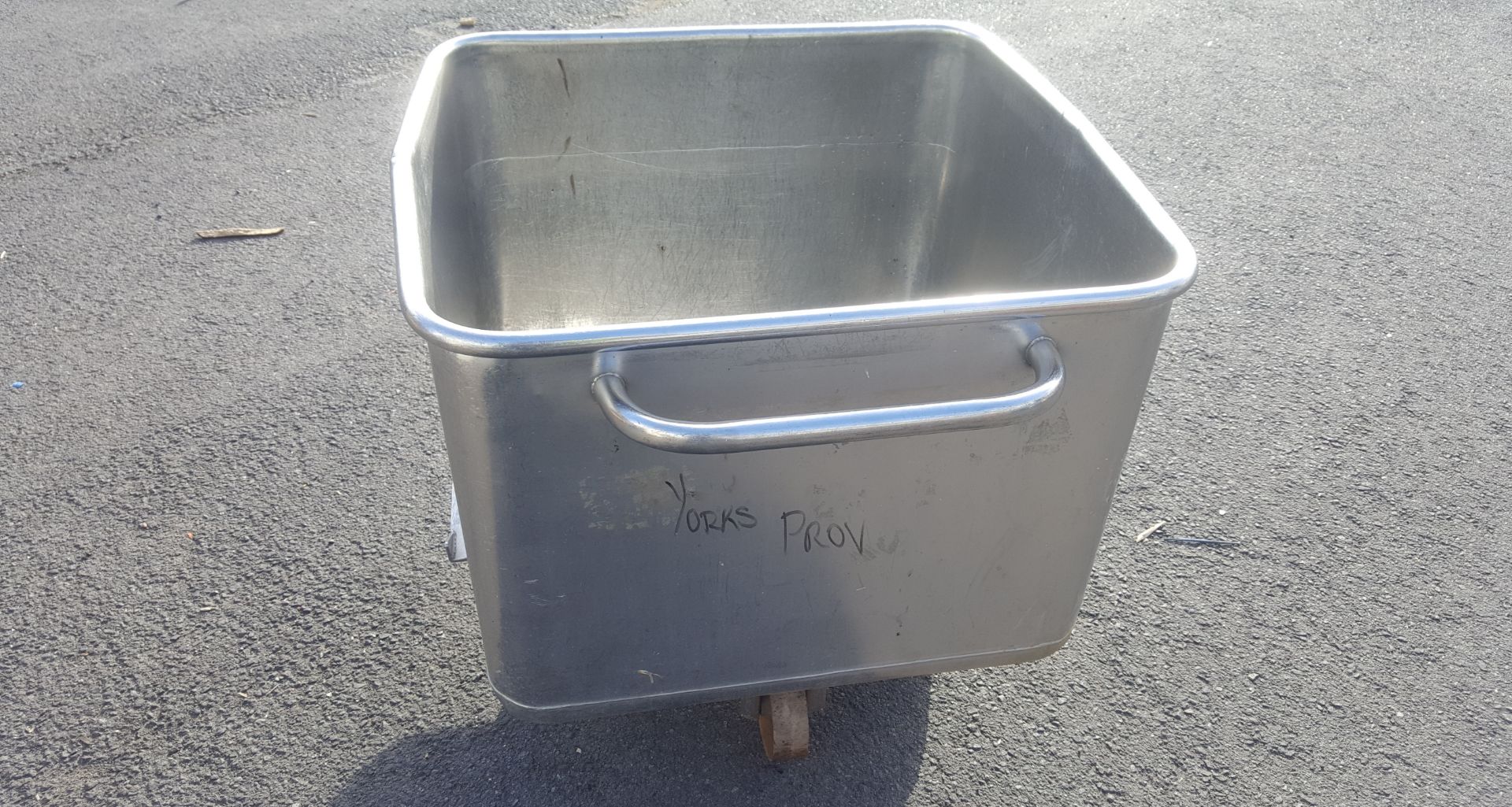 Stainless steel mobile bin - Image 3 of 4