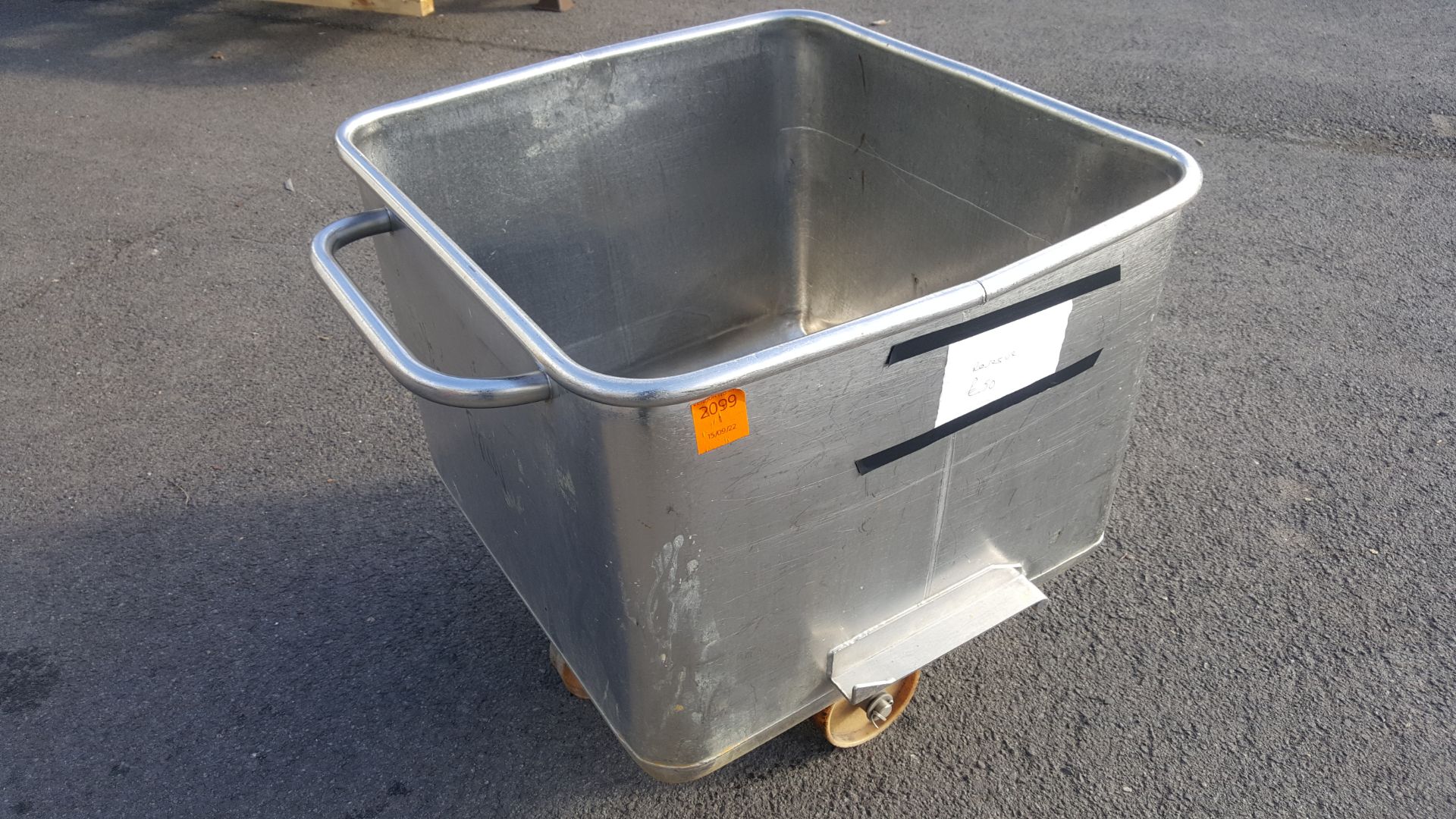 Stainless steel mobile bin - Image 4 of 4