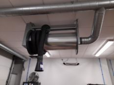 Geovent ceiling mounted hose reel extraction unit