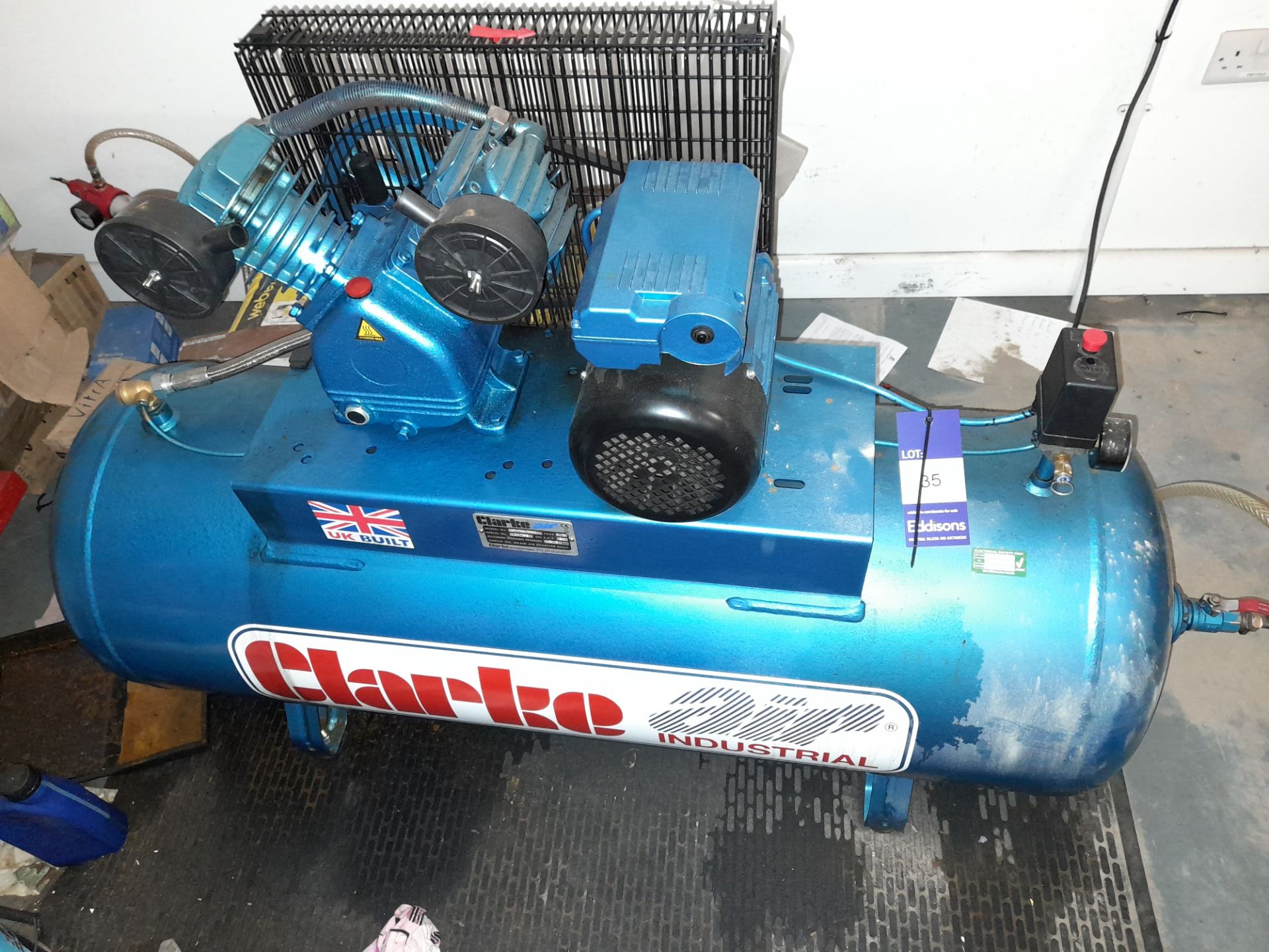 Clarke Air XEV 16/200 piston type air compressor, - Image 4 of 4