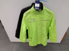 Oxford Rain Seal fluorescent suit comprising S jac