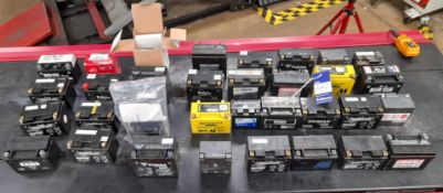 34 x Various batteries, some used, condition unkno