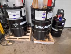 3 x Fuchs Silkolene barrels and contents