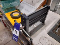 Manual number plate roller jig, with acrylic plate