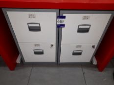 2 x Undercounter 2 drawer pedestals