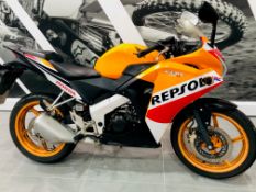 Honda CBR125R, Registration FN65 HTV, Mileage 10,9