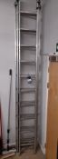 Triple extension ladder, approximately 30ft