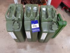 4 x Assorted jerry cans
