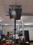 Ceiling mounted hose reel extraction unit (Please