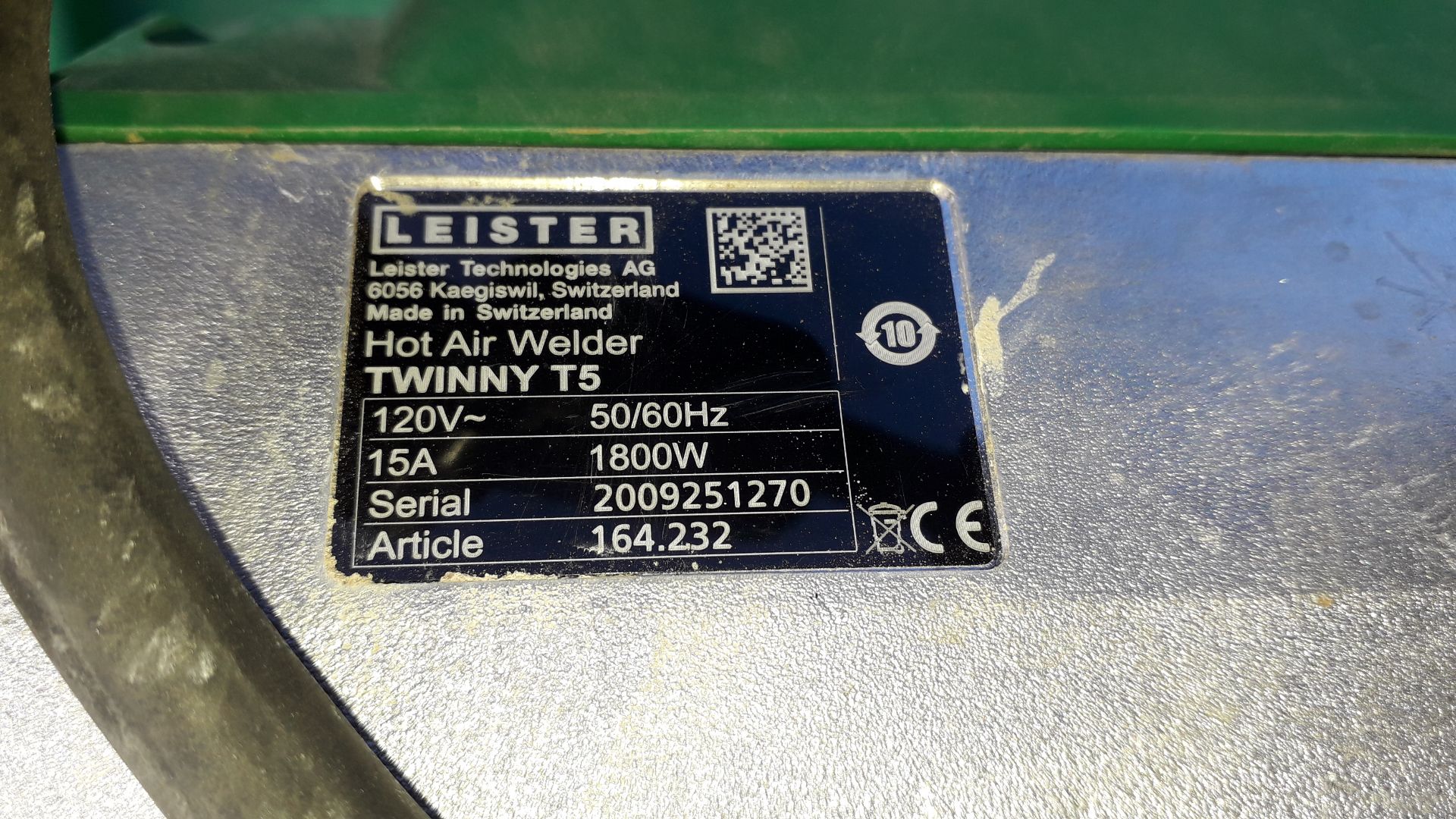 Leister Twinny T5 hot cut welder, S/N 2009251270, 110V - Image 3 of 3