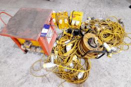 Transformers, cables, boxed Floodlight 110v