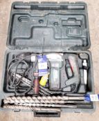 Metabo MVT Electric Breaker 110v to case with Drills