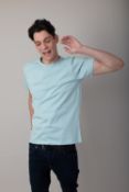 Melting Footprint T-Shirt Men Colour Sea Ice Size S Material BCI Organic Cotton 180 gsm RRP £35