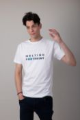 Melting Footprint Element T-Shirt Men Colour Ice White Size XL Material BCI Organic Cotton 180gsm