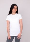 Melting Footprint T-Shirt Women Colour Ice White Size XL Material BCI Organic Cotton 180 gsm RRP £