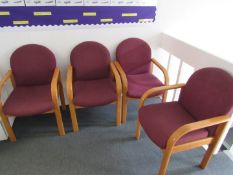 4 reception chairs