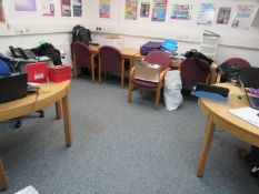 4 part Oak effect table