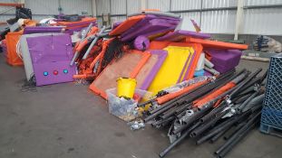 Disassembled Childrens Soft Play Area