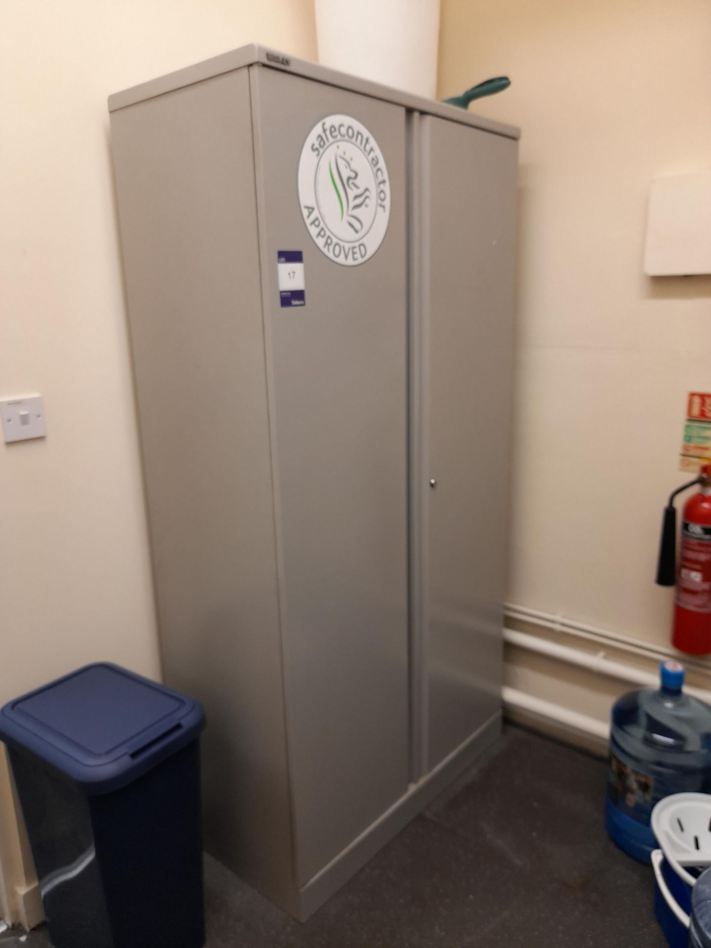 Metal double door cupboard (located on the 2nd floor with no lift, city centre location)