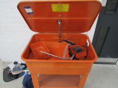 Steel parts washer, orange