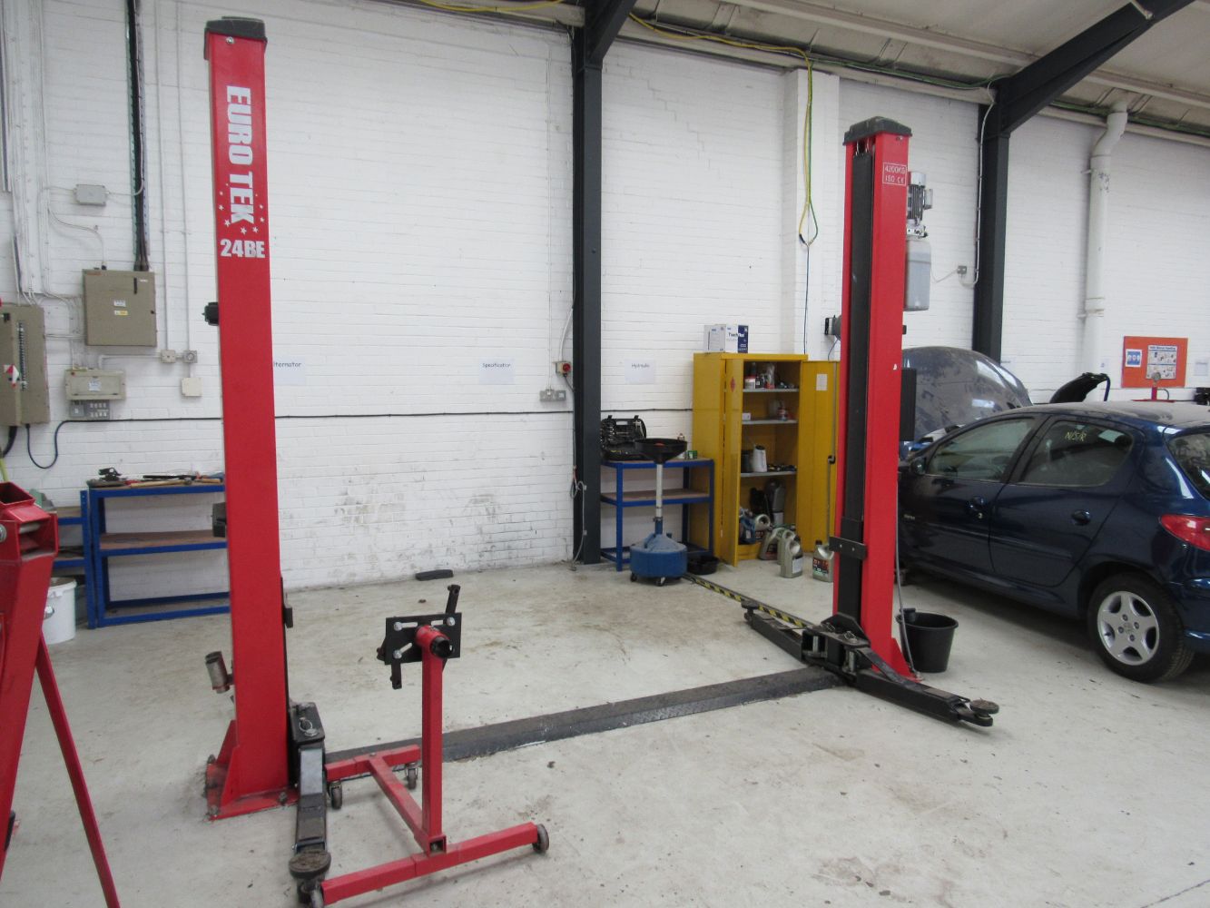 Garage Equipment and Construction Assets from a Training School