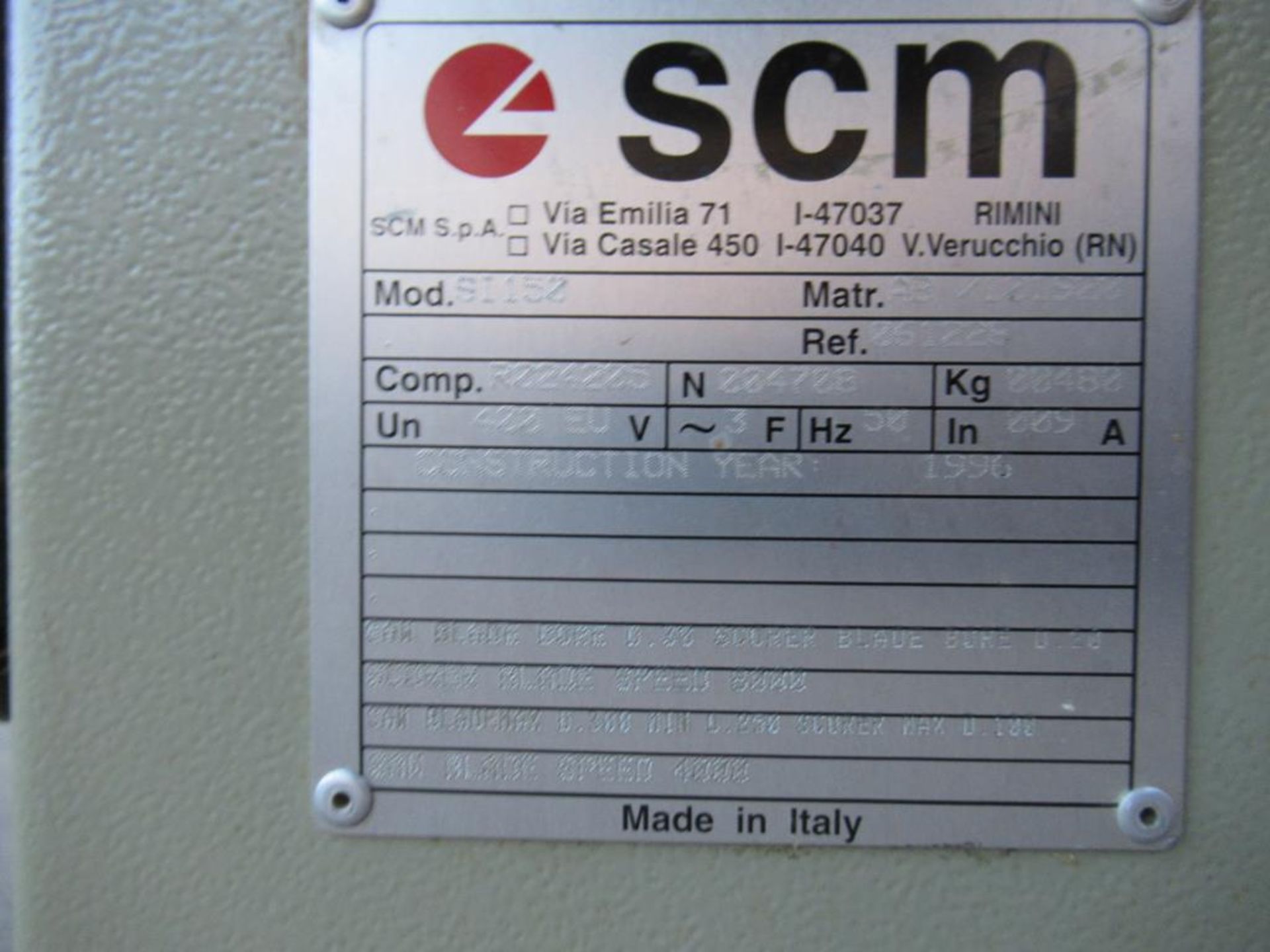 SCM S1150 Extended Table Saw. - Image 6 of 6