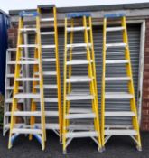 6 x Assorted step ladders, as lotted (Located Horsforth)