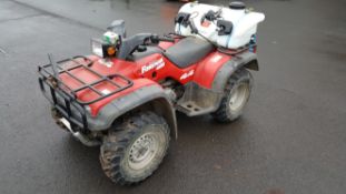 Honda Foreman 400 Quadbike with Fitted Water Pump System. Engine starts but Missing Battery.