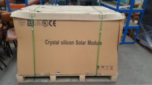 Approx 20x Crystal Silicone 230W Solar Modules.