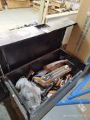 Site Tool Chest 4ft (no key) & contents