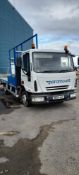 Iveco Eurocargo 75E17 Twin Axle Rigid Body With Steel Truss Frame Fitted to Back, Registration NR04