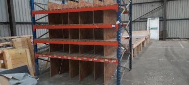 Two Bays of Boltless Steel Pallet Racking