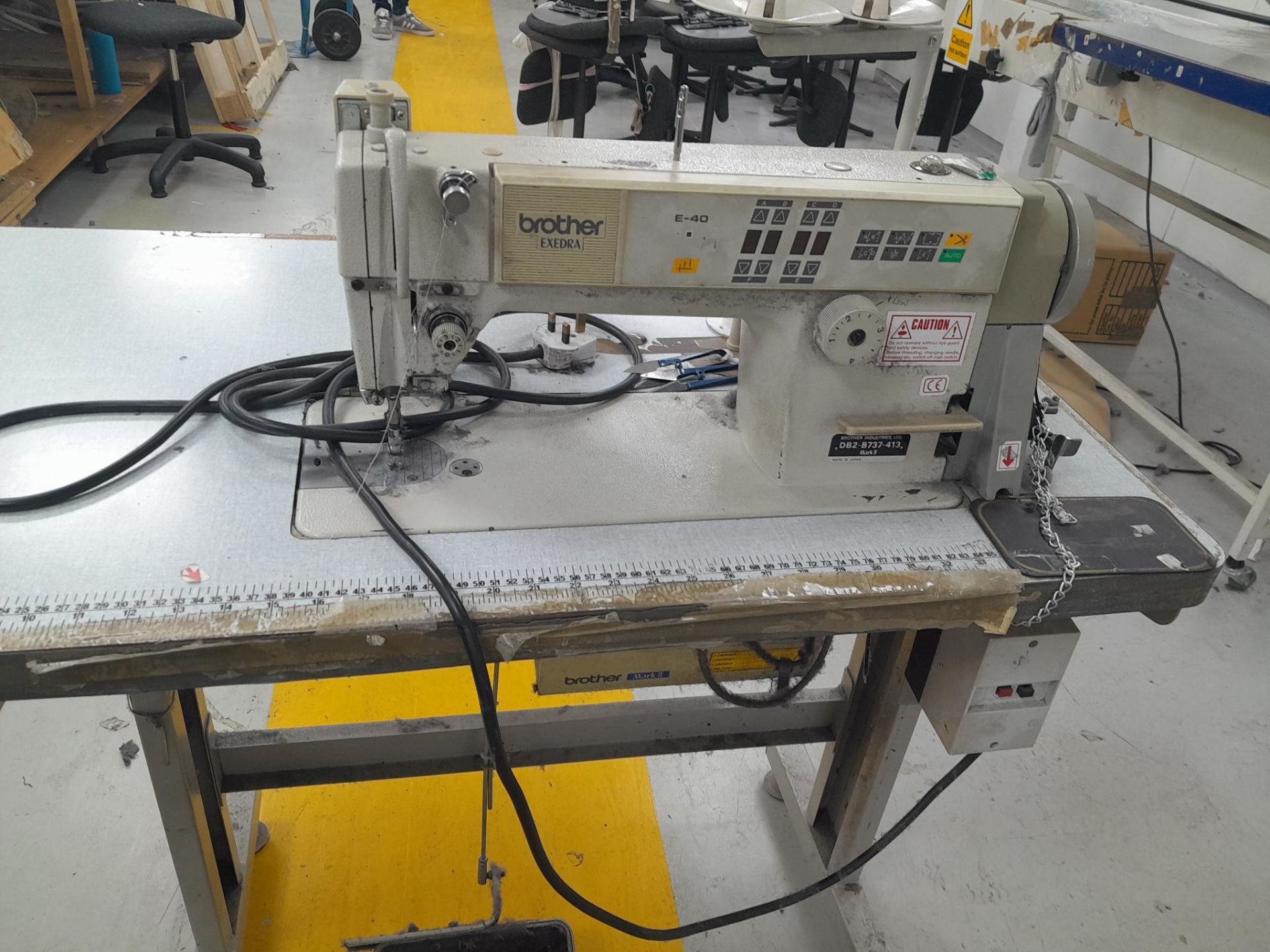 Brother E40 Exedra DB2-B737-413 Sewing Machine. - Image 2 of 4