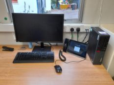 Lenovo Thinkcentre personal computer, with Samsung
