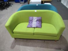 A Green Small 2 Seater Sofa