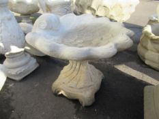 A Shell Bird Bath