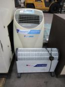 A Prem-I-Air 3kW Air Conditioner together with a Heat Source Electric Heater